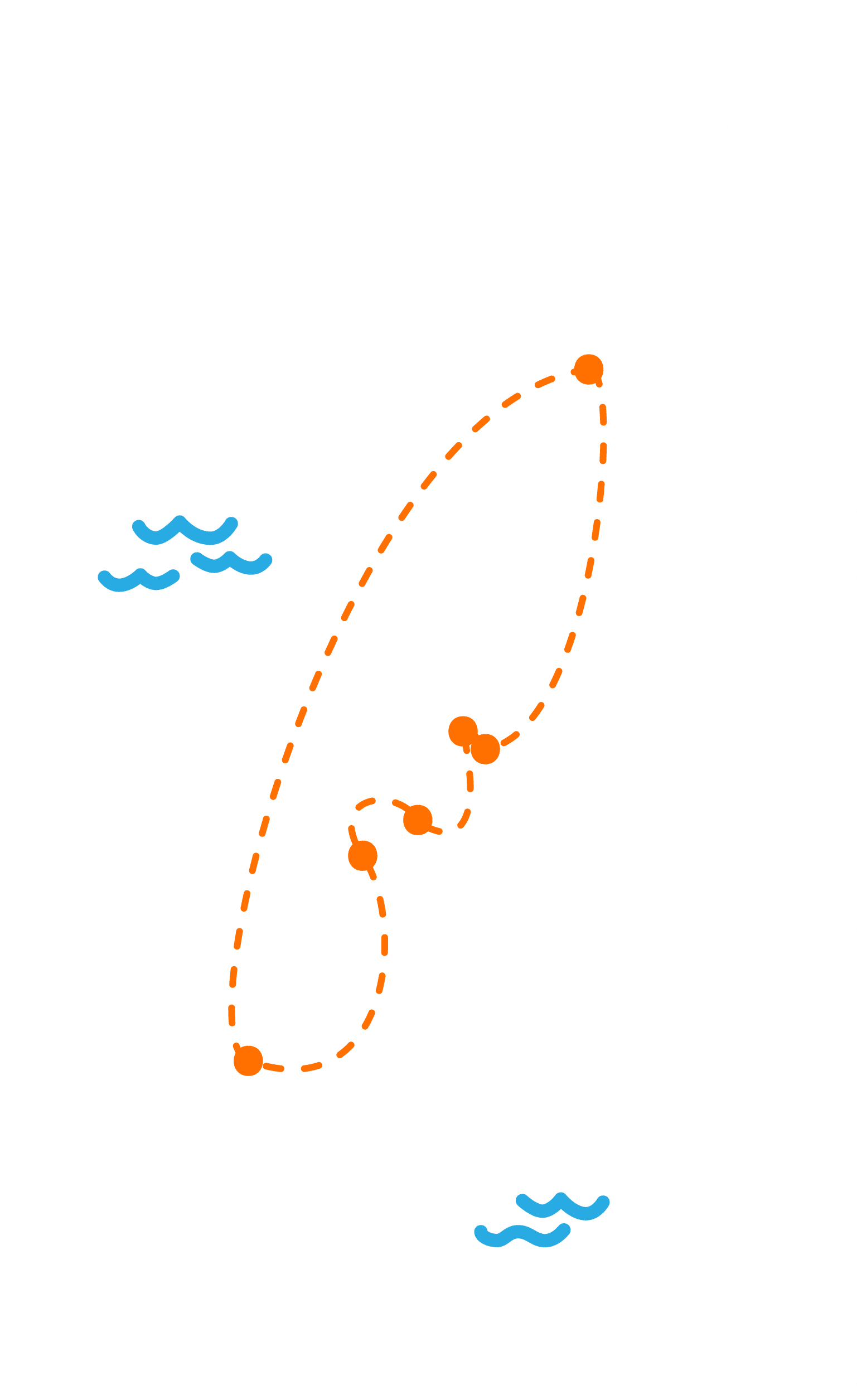 Mappa del viaggio nelle Filippine